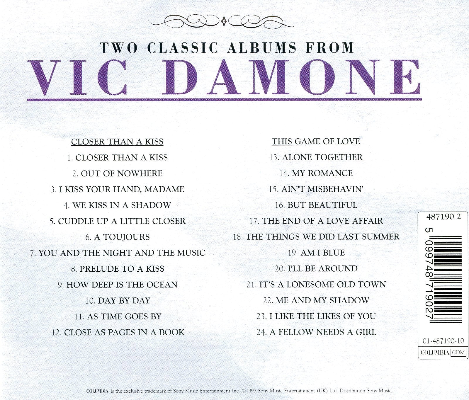 Closer Than a Kiss / This Game of Love