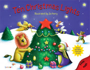 Bendon Piggy Toes Press Ten Christmas Lights Light Up Storybook 56724, Multicolor