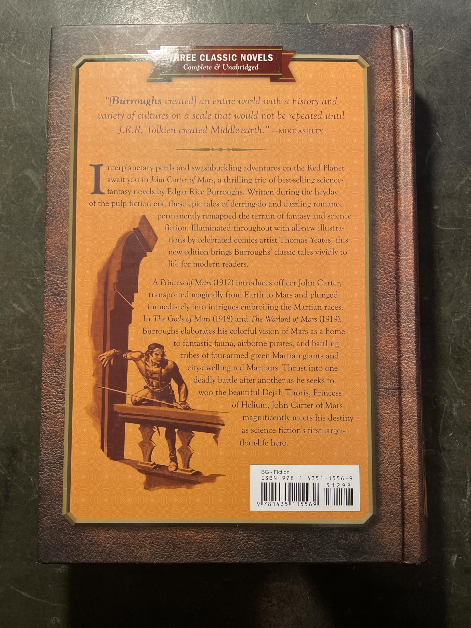 John Carter of Mars: A Princess of Mars, The Gods of Mars, The Warlord of Mars (Library of Wonder)