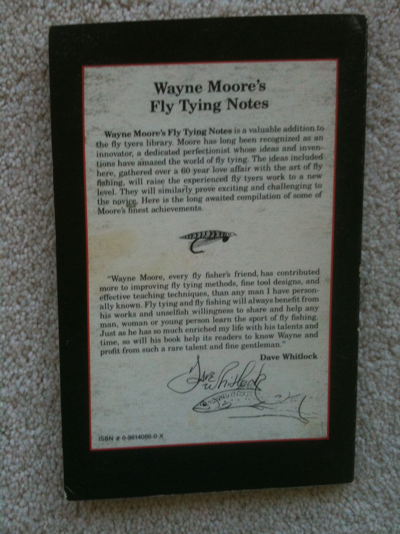 Wayne Moore's fly tying notes