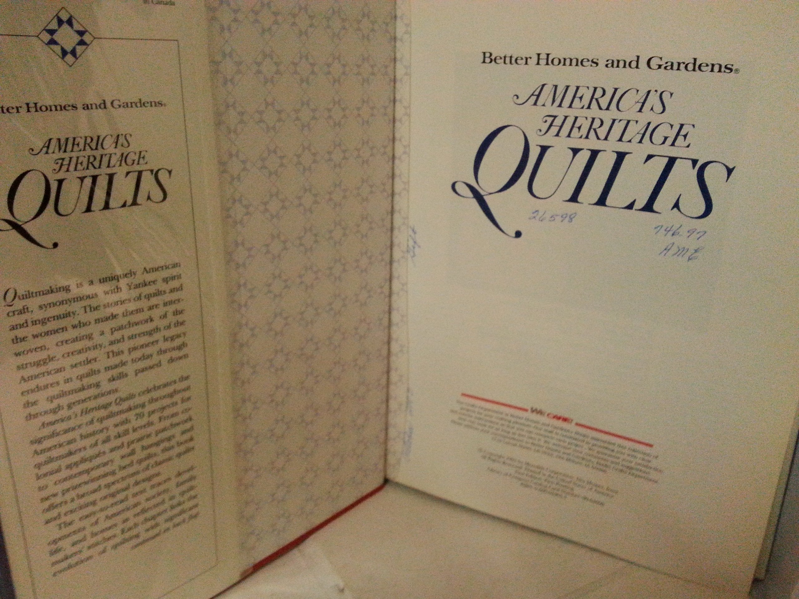 Better Homes and Gardens America's Heritage Quilts