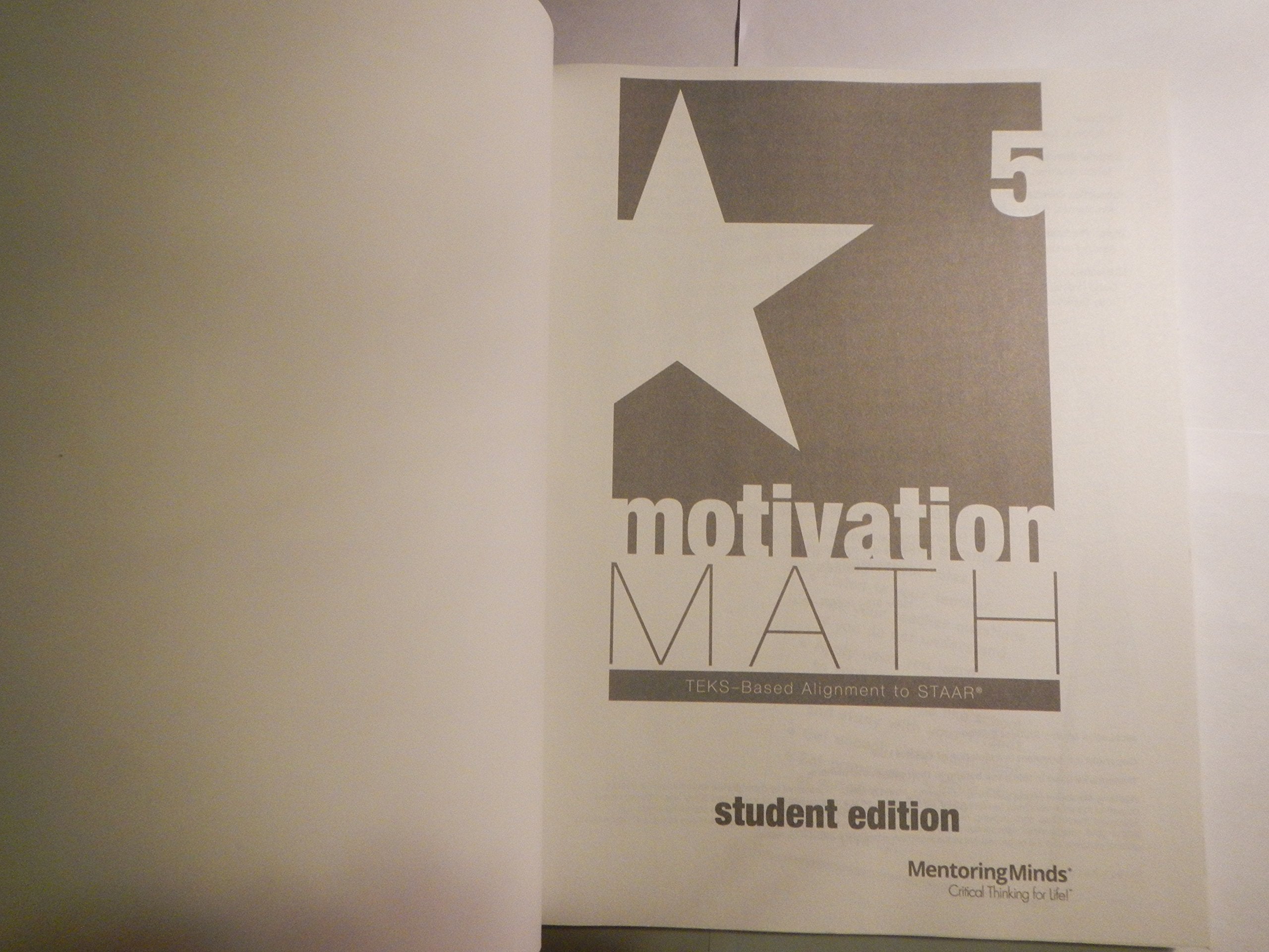Staar Motivation Math Level 5 - Student Edition