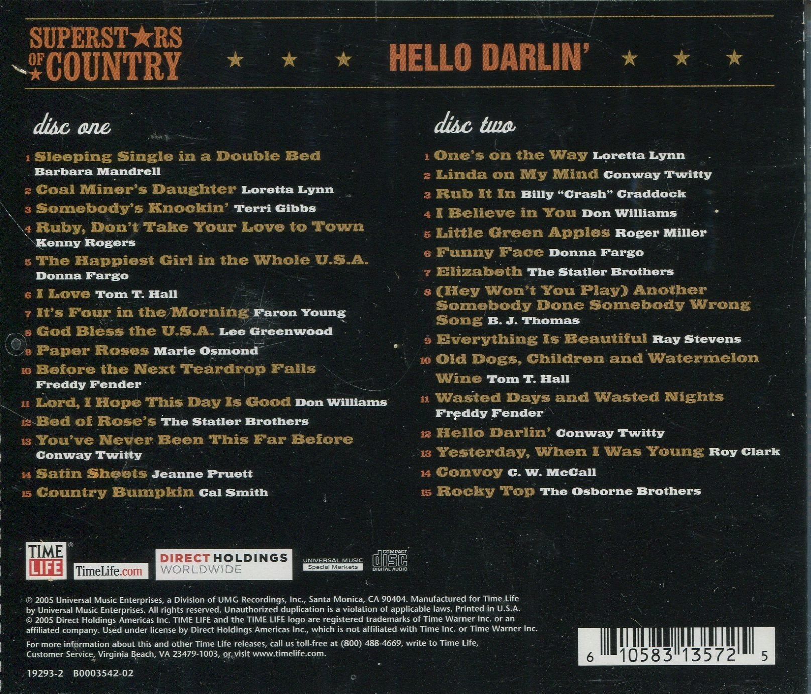Superstars of Country: Hello Darlin'