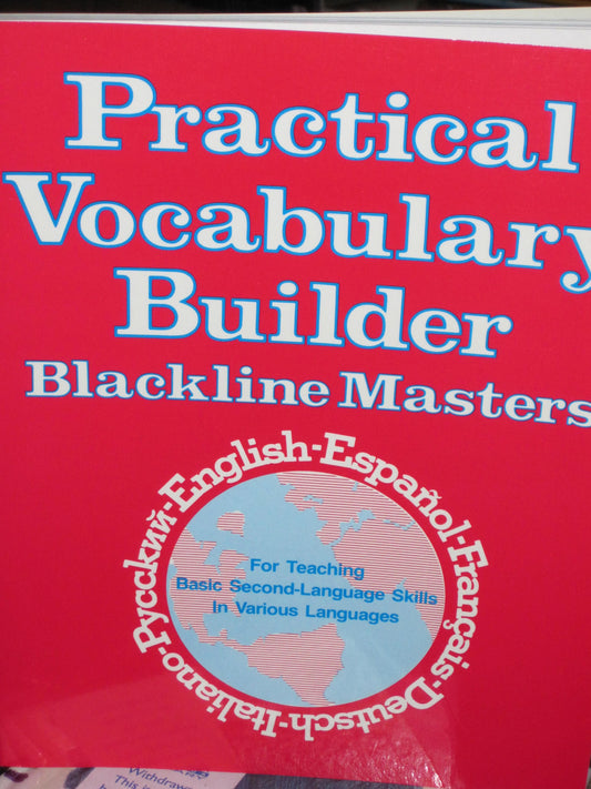 Practical Vocabulary Builder: Blackline Masters OTHER [Paperback] Dorothy Gabel Liebowitz