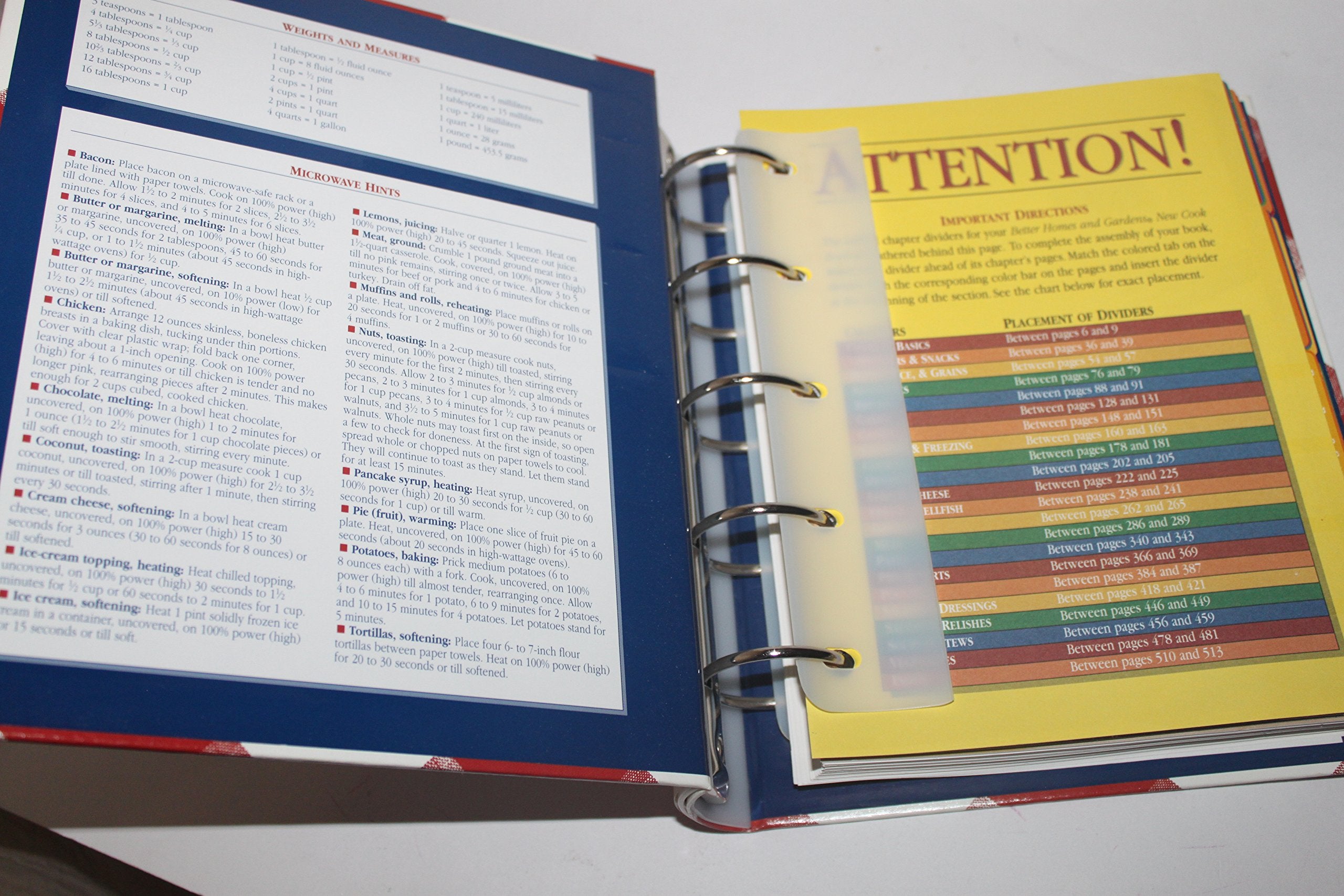 Better Homes and Gardens New Cook Book (Three Ring Binder Edition)