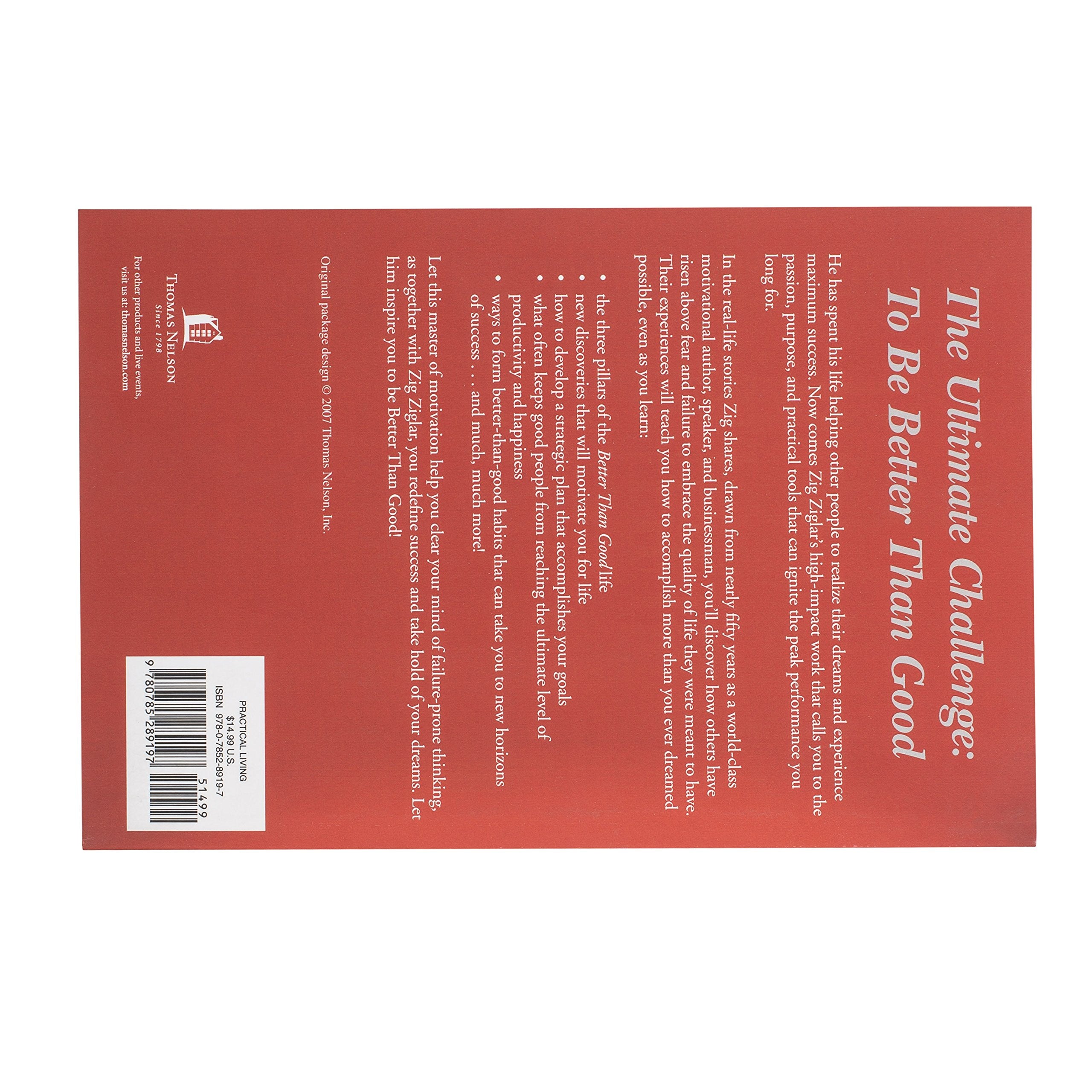 Better Than Good: Creating a Life You Can't Wait to Live