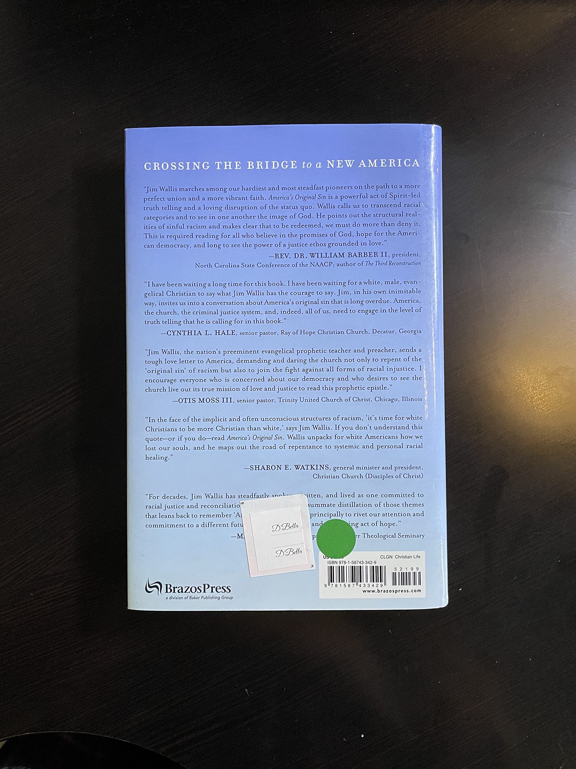 America's Original Sin: Racism, White Privilege, and the Bridge to a New America