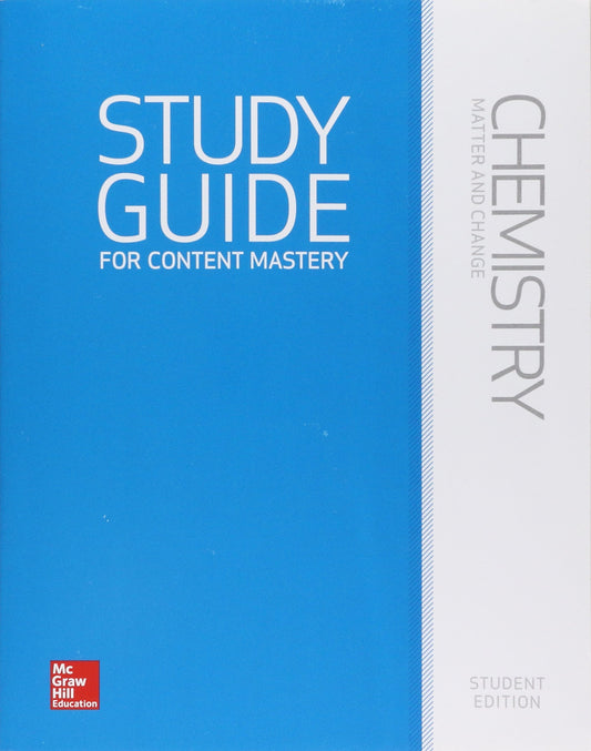 Chemistry: Matter and Change; Study Guide for Content Mastery [Paperback] Glencoe