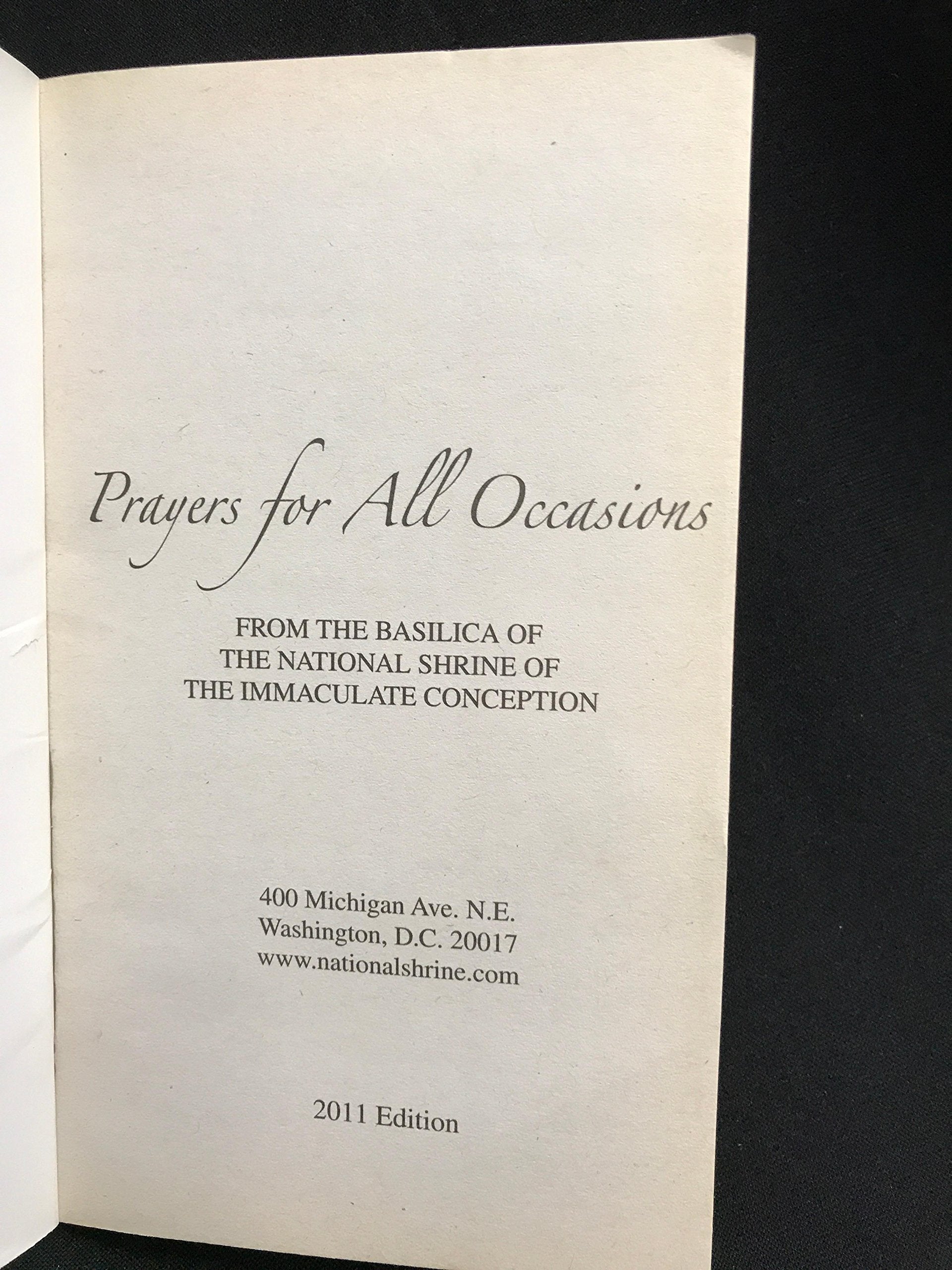 Prayer for all Occasions 2011 Edition (basilica of the national shrine of the immaculate conception)