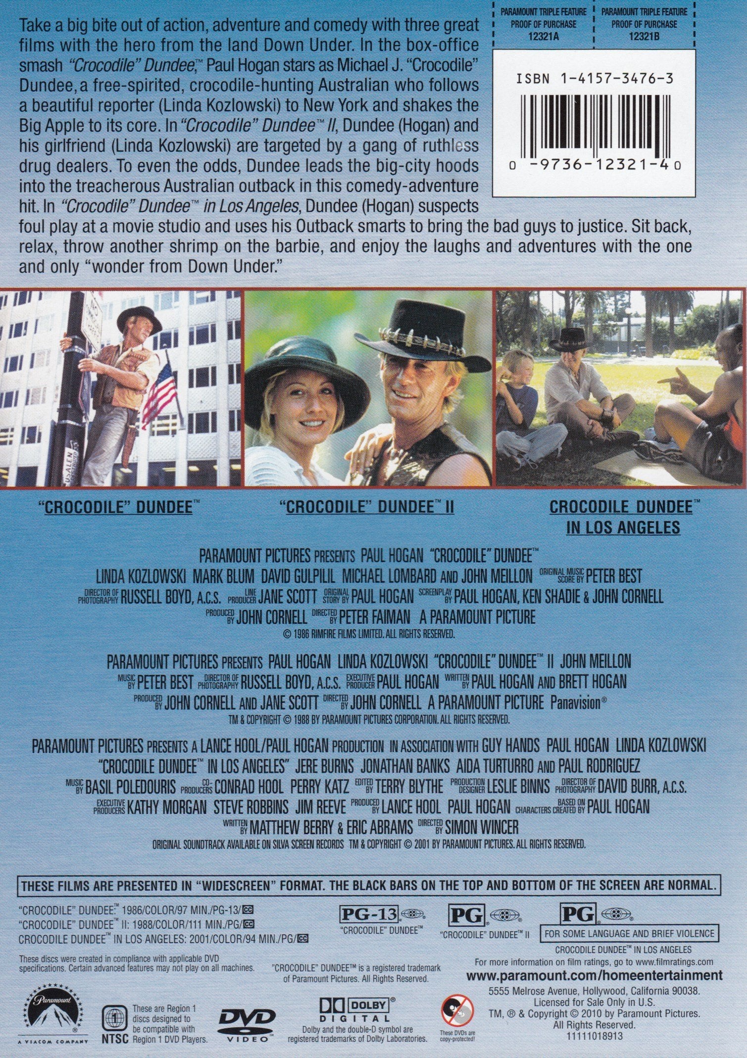 Crocodile Dundee Triple Feature (Crocodile Dundee / Crocodile Dundee II / Crocodile Dundee in Los Angeles) [DVD]