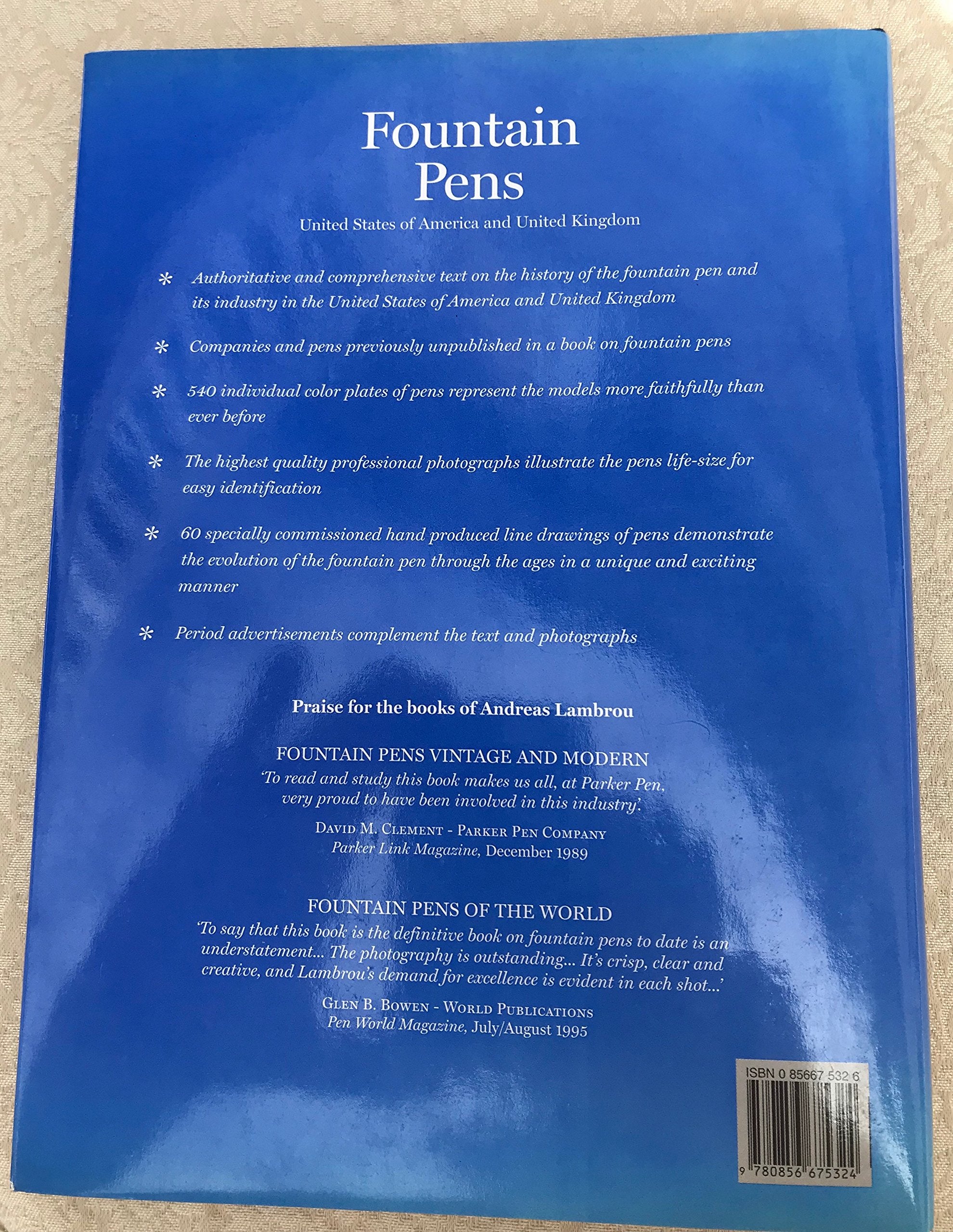 Fountain Pens: United States of America and United Kingdom