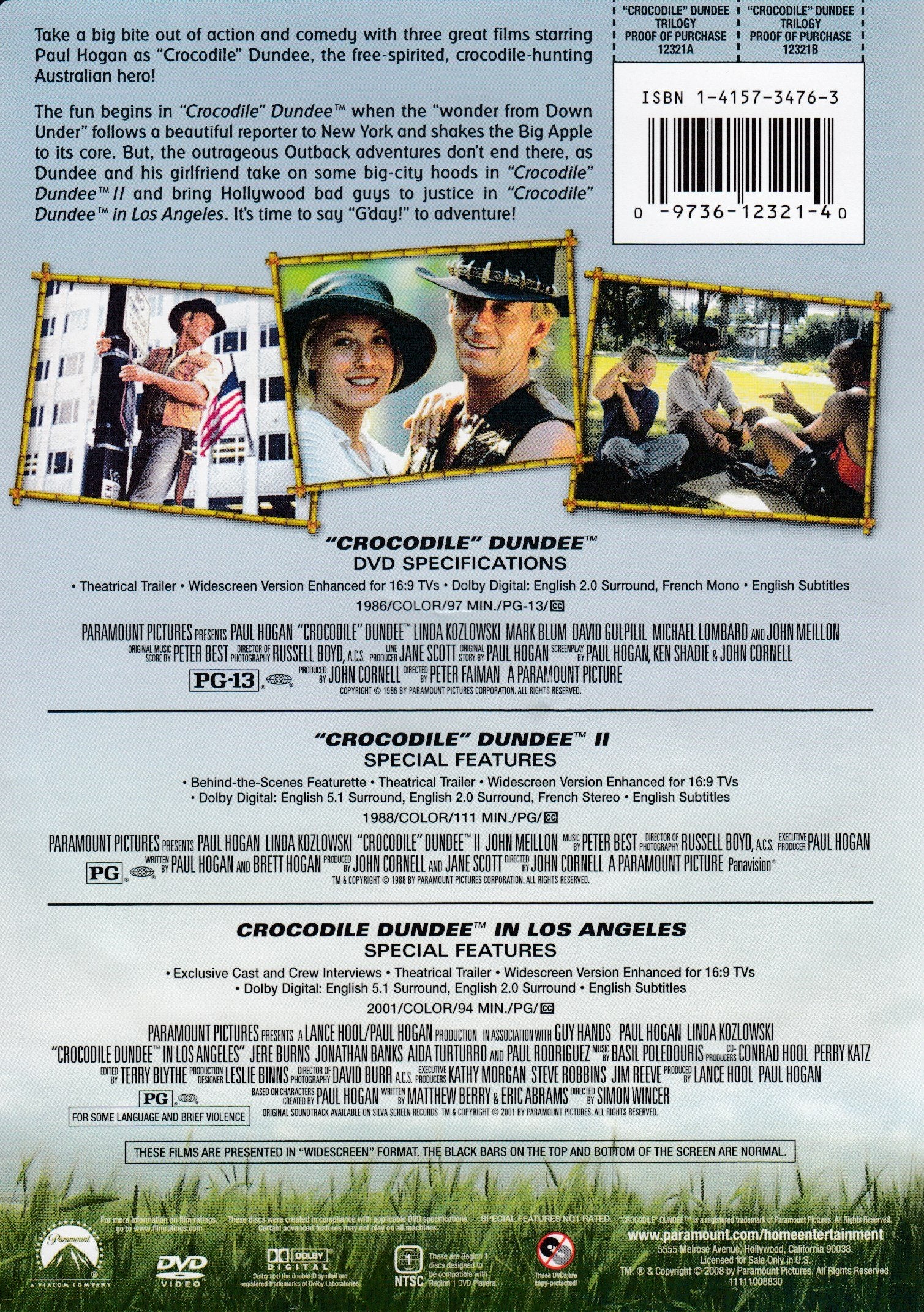 Crocodile Dundee Triple Feature (Crocodile Dundee / Crocodile Dundee II / Crocodile Dundee in Los Angeles) [DVD]