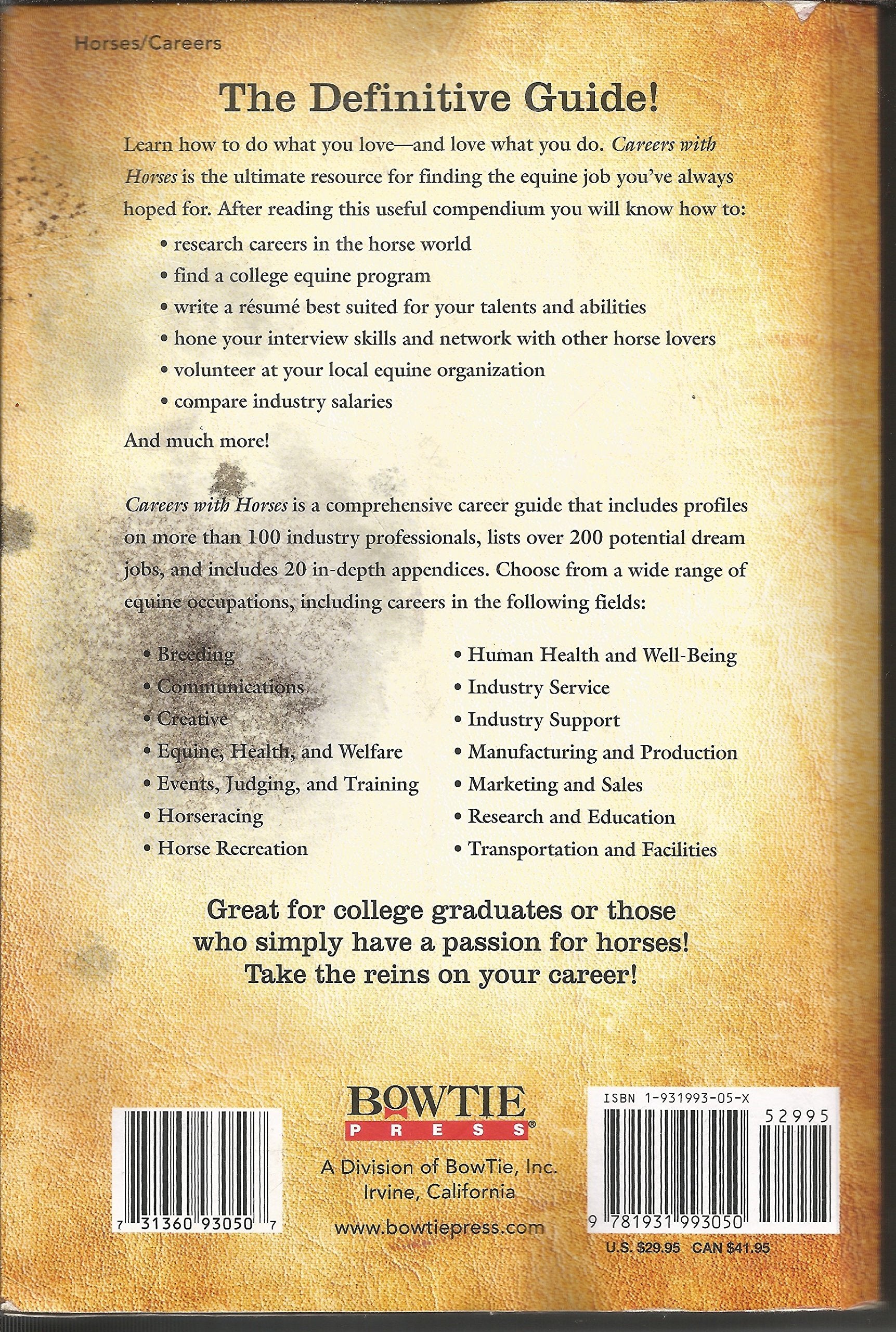 Careers With Horses: The Comprehensive Guide to Finding Your Dream Job