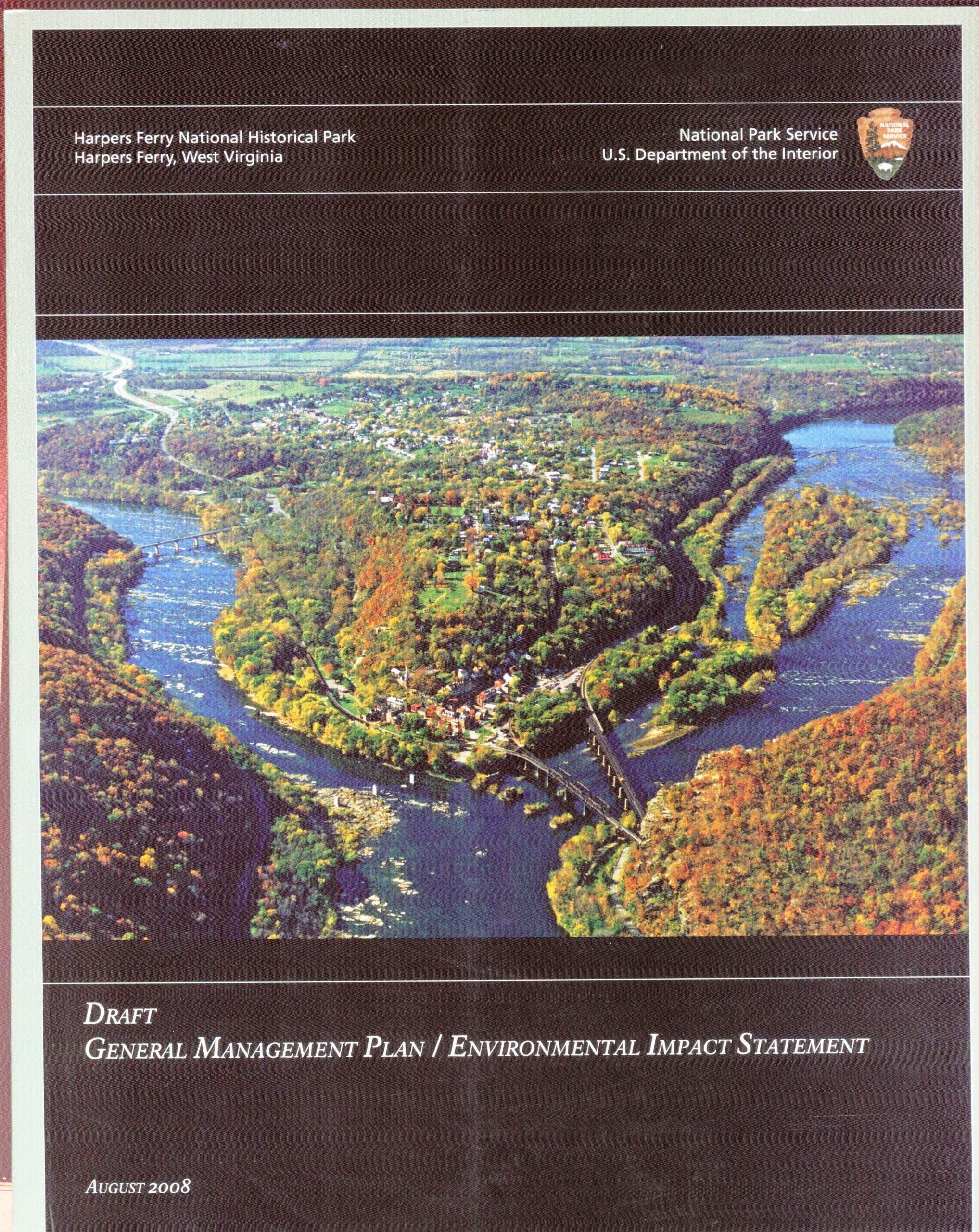 Draft General Management PLan/ Environmental Impact Statement (Harpers Ferry, West Virginia; August 2008)
