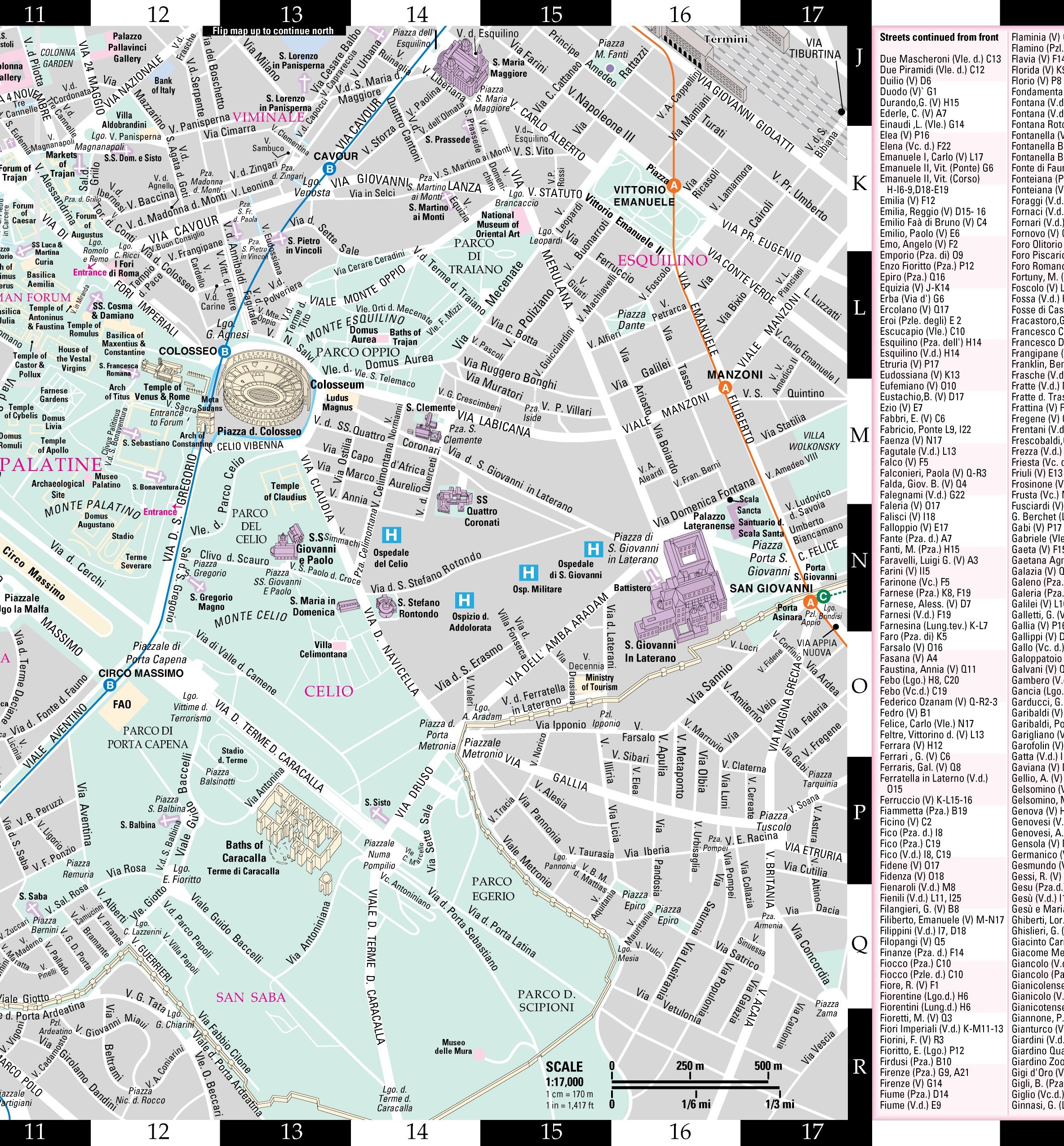 Streetwise Rome Map - Laminated City Center Street Map of Rome, Italy - Folding pocket size travel map with metro map, subway