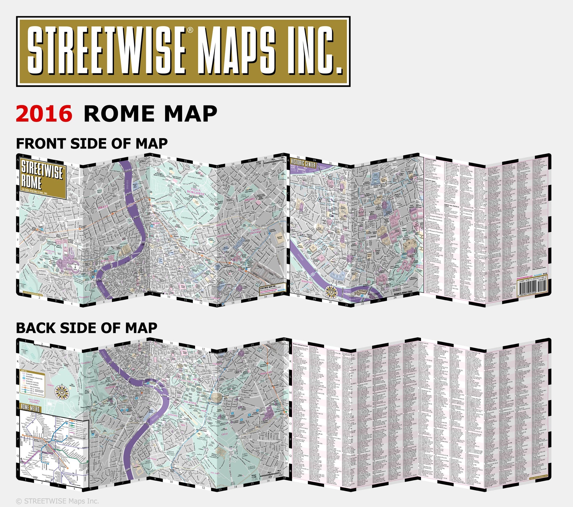 Google Street Map Rome Streetwise Rome Map - Laminated City Center Street Map of Rome, Italy