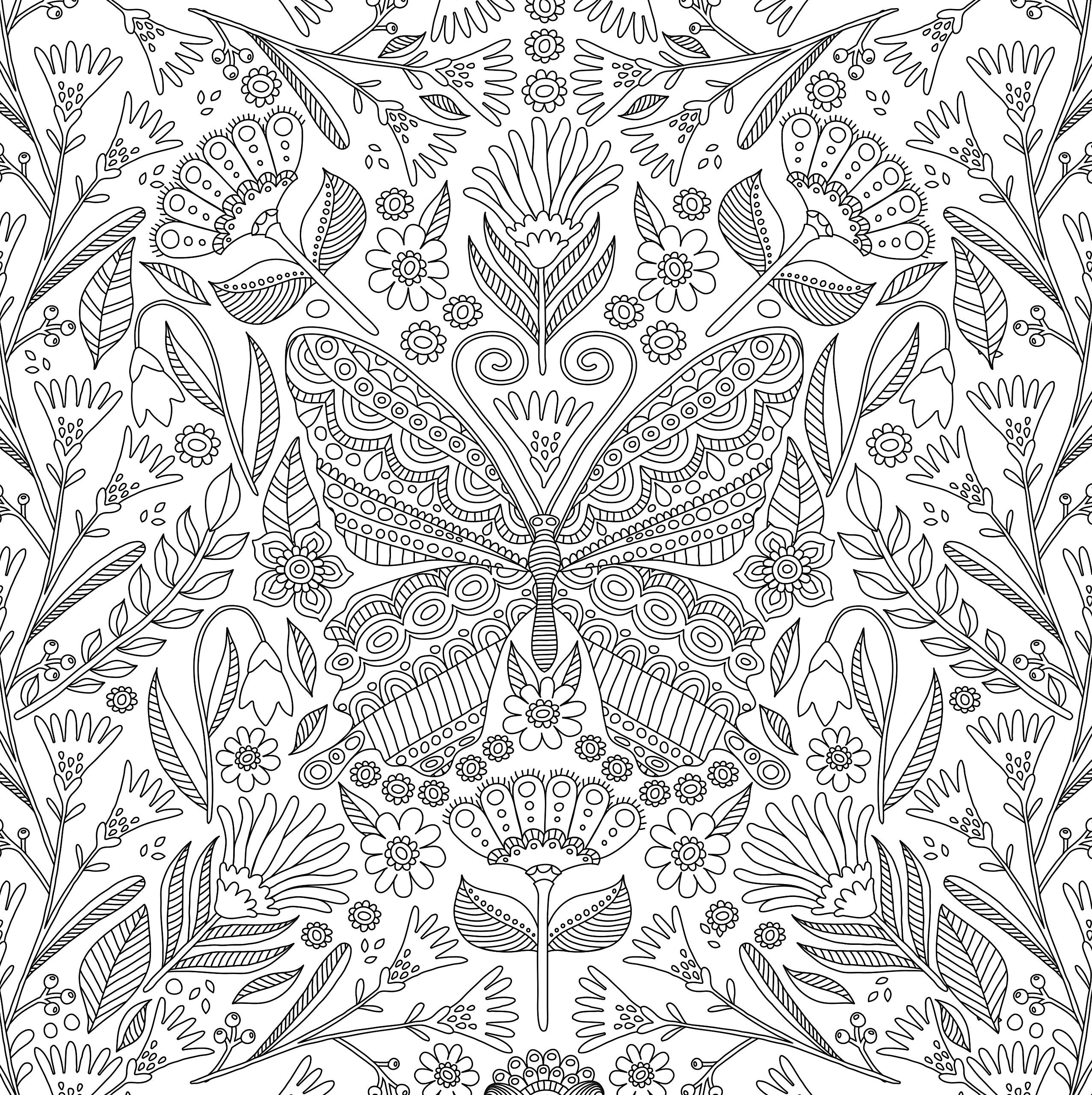 Blooms, Birds, & Butterflies (Studio Series Artist's Coloring Book)