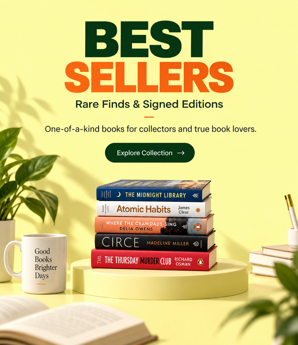 Best sellers, rare finds and signed editions